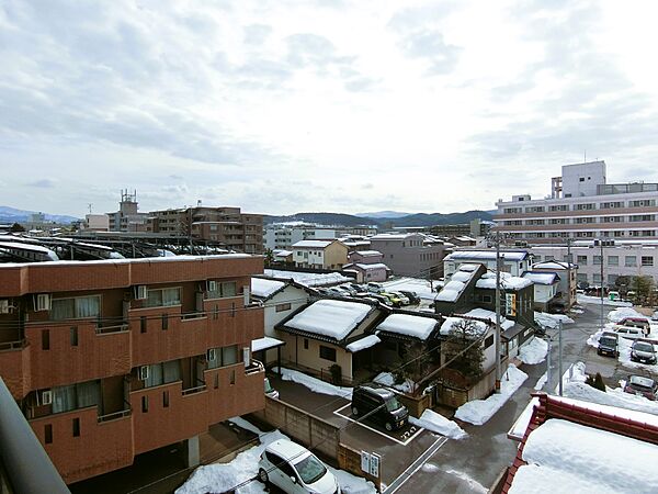 南側バルコニーからの眺望（南東側：眺望は永続的に保証されるものではありません）
