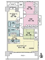 メゾン・グランツ長泉ガーデンズ 3SLDKの間取図画像