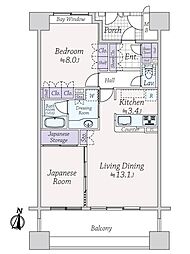 間取図画像 2LDK