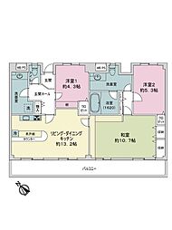 間取図画像 3LDK
