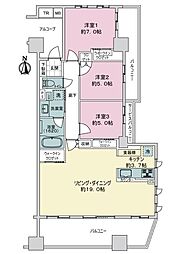 間取図画像 3LDK