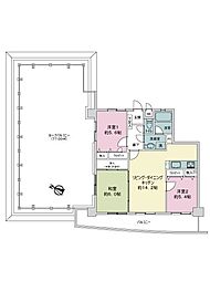 ビバシティ西坂の丘 3LDKの間取図画像