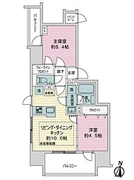 シティホームサッポロステーションフロント 2LDKの間取図画像