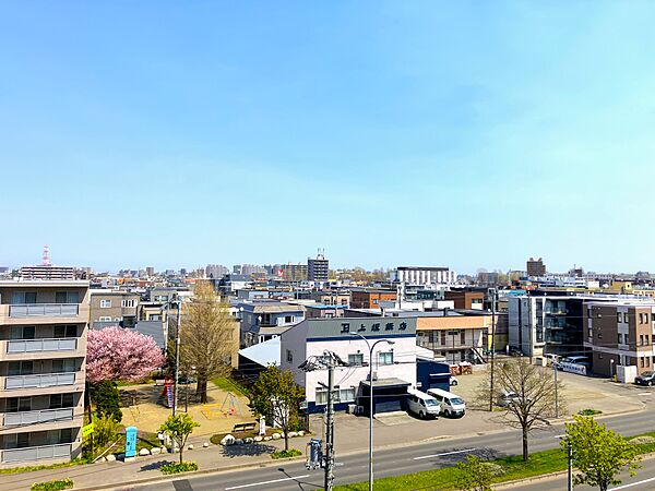 北東側バルコニーからの眺望