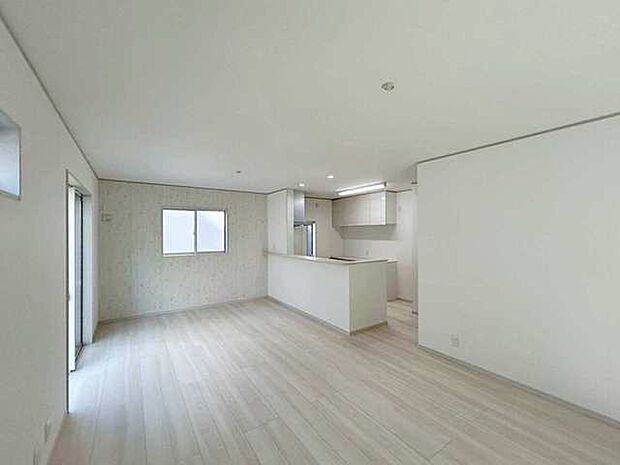 インテリアの映える白を基調とした17.666帖のLDK