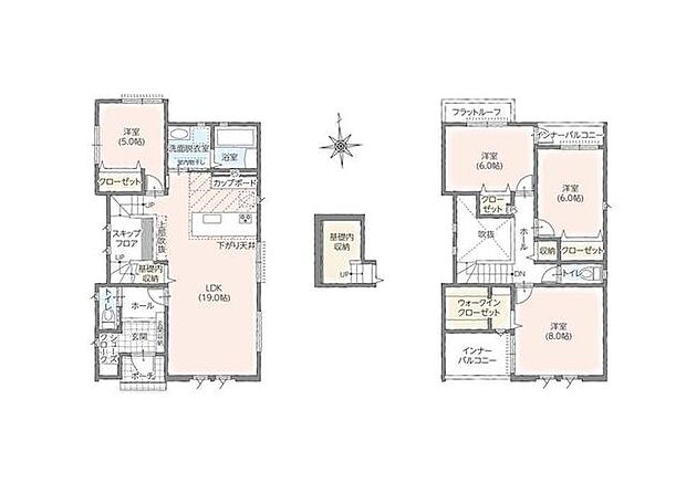 4LDK+スキップフロア