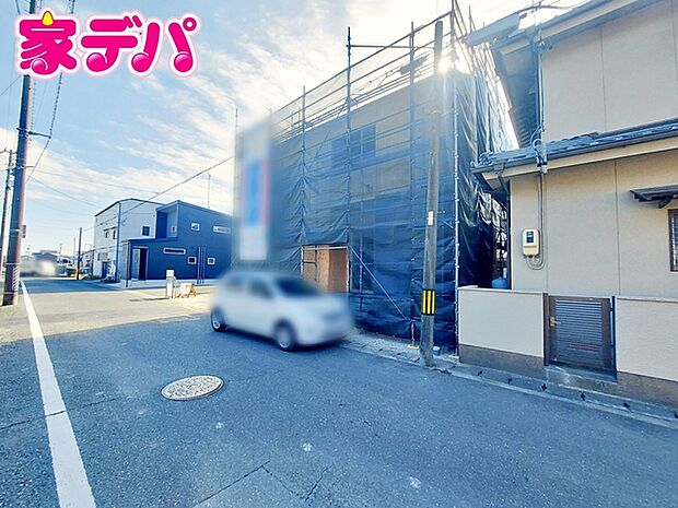 上棟しました。ご見学希望のお客様につきましては同型同仕様の物件にご案内いたします