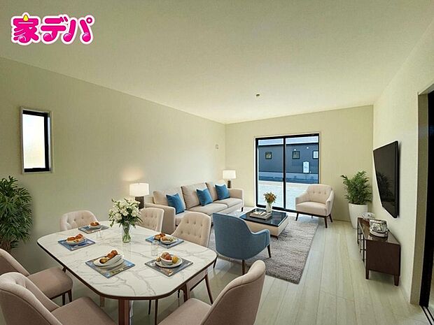 【リビング17.2帖】 ※掲載の家具・小物はCGによるイメージです。実際の販売価格には含まれておりません。