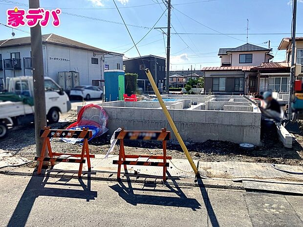 建築予定地です。ご見学希望のお客様につきましては同型同仕様の物件にご案内いたします