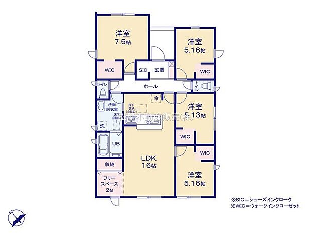 4LDK+フリースペース2帖