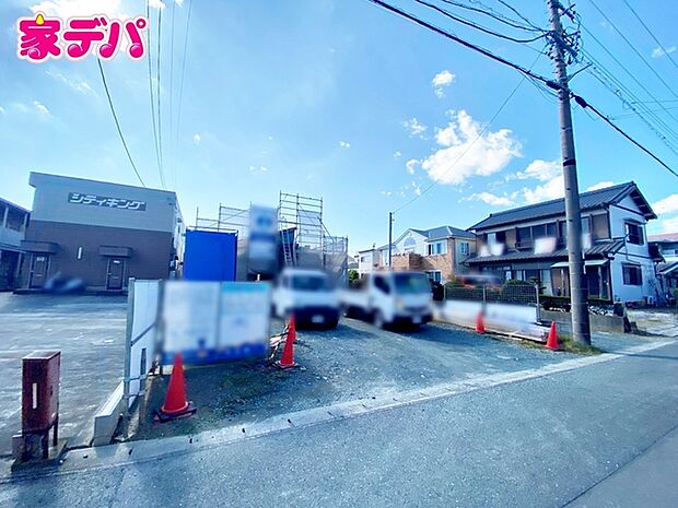 上棟しました。ご見学希望のお客様につきましては同型同仕様の物件にご案内いたします