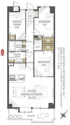 ジェイハイム東浜松 2SLDKの間取図画像