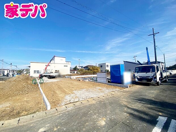 建築予定地です。ご見学希望のお客様につきましては同型同仕様の物件にご案内いたします