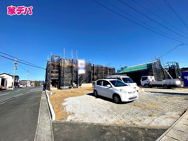 【1号棟】上棟しました！ ・長期優良住宅 ・4SLDK ・LDK19.13帖 ・全居室収納完備 ・ファミリークローク ・パントリー ・シューズクローク ・WIC完備 ・ランドリールーム 