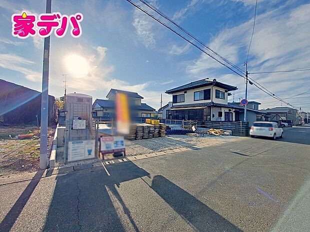 建築予定地です。ご見学希望のお客様につきましては同型同仕様の物件にご案内いたします