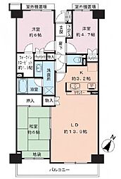 エムズ鴨江 3LDKの間取図画像