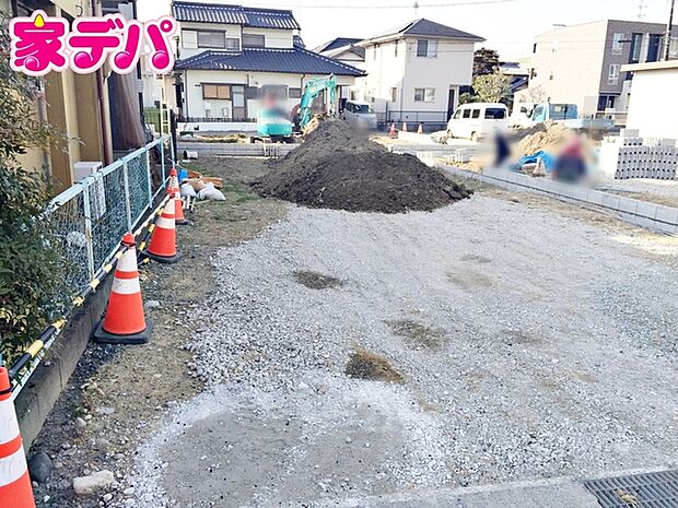 建築予定地です。ご見学希望のお客様につきましては同型同仕様の物件にご案内いたします