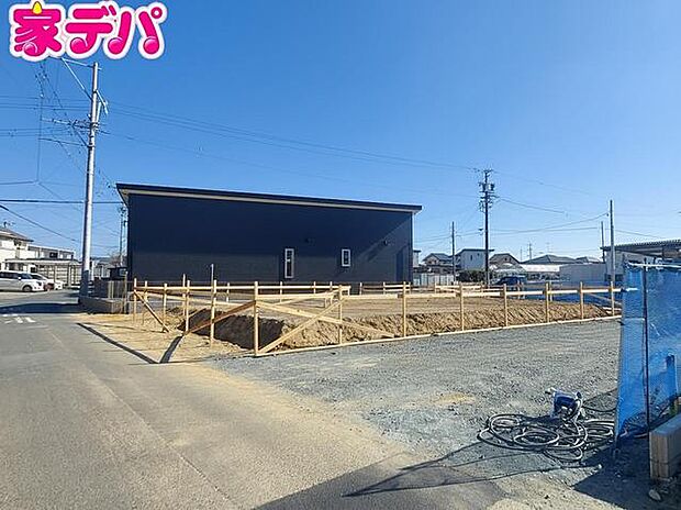 建築予定地です。ご見学希望のお客様につきましては同型同仕様の物件にご案内いたします