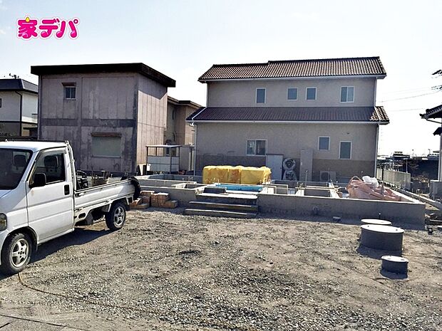 建築予定地です。ご見学希望のお客様につきましては同型同仕様の物件にご案内いたします