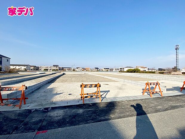 建築予定地です。ご見学希望のお客様につきましては同型同仕様の物件にご案内いたします