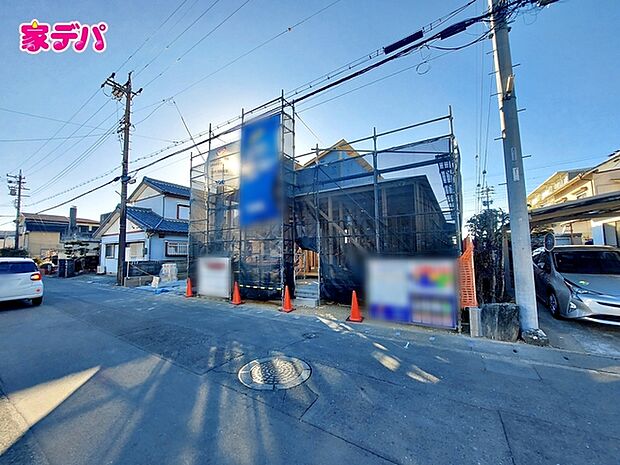 【1号棟】上棟しました！ ・平屋建て住宅 ・長期優良住宅 ・3LDK（4LDK） ・LDK19帖 ・全居室収納完備 ・パントリー ・駐車場3台可