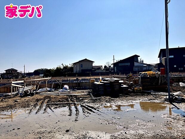 建築予定地です。ご見学希望のお客様につきましては同型同仕様の物件にご案内いたします