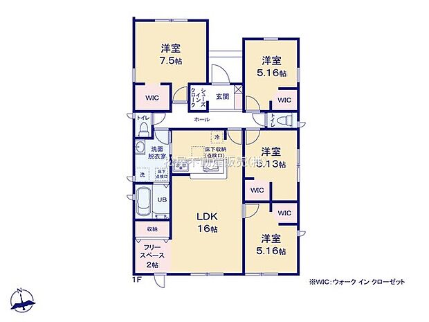 4LDK+フリースペース2帖
