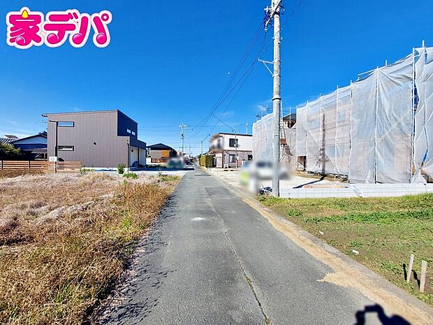 前面道路:南側約3.8m幅