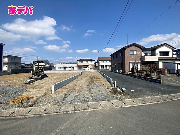 建築予定地です。ご見学希望のお客様につきましては同型同仕様の物件にご案内いたします