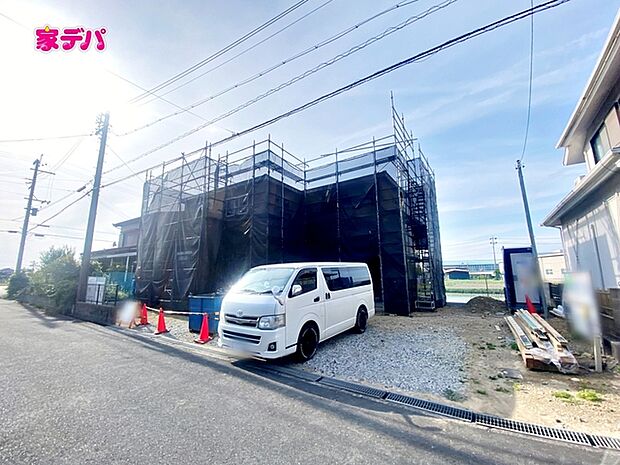 上棟しました。ご見学希望のお客様につきましては同型同仕様の物件にご案内いたします
