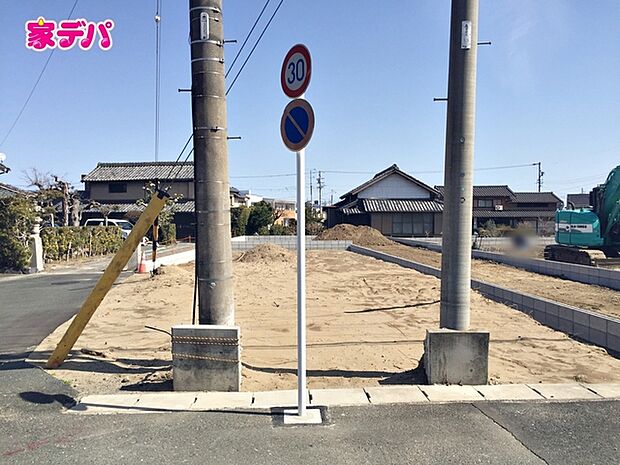 建築予定地です。ご見学希望のお客様につきましては同型同仕様の物件にご案内いたします