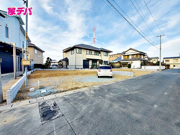 建築予定地です。ご見学希望のお客様につきましては同型同仕様の物件にご案内いたします