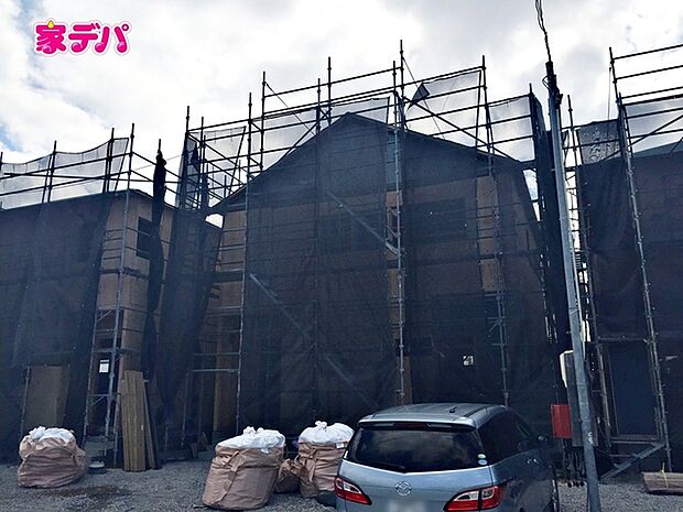 上棟しました!ご見学希望のお客様につきましては現地の他に同社の完成物件にて設備や仕様などご確認いただけます。