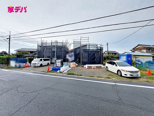 上棟しました!ご見学希望のお客様につきましては現地の他に同社の完成物件にて設備や仕様などご確認いただけます。