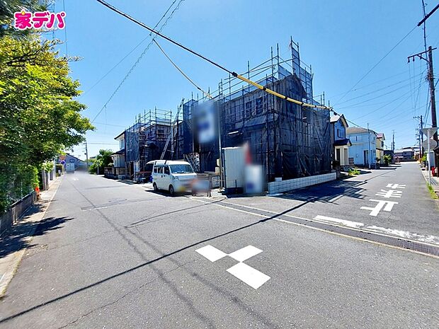 上棟しました。ご見学希望のお客様につきましては同型同仕様の物件にご案内いたします