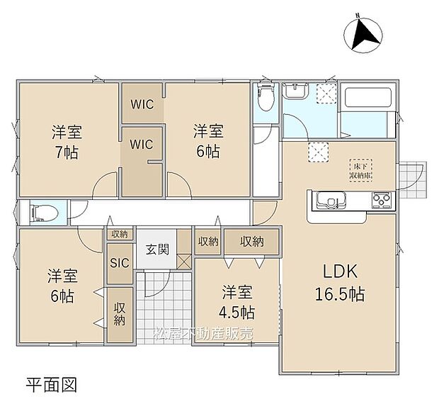 4LDK※図面と現況に相違ある場合には現況優先とします。