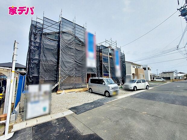 上棟しました!ご見学希望のお客様につきましては現地の他に同社の完成物件にて設備や仕様などご確認いただけます。