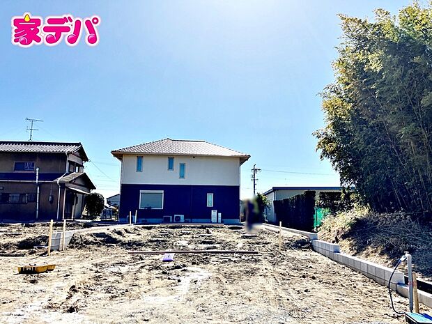 建築予定地です。ご見学希望のお客様につきましては同型同仕様の物件にご案内いたします