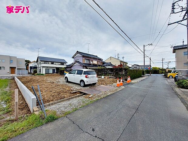 建築予定地です。ご見学希望のお客様につきましては同型同仕様の物件にご案内いたします