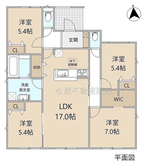 4LDK※図面と現況に相違ある場合には現況優先とします。 