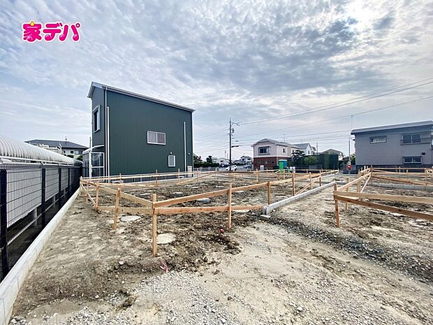建築予定地です。ご見学希望のお客様につきましては同型同仕様の物件にご案内いたします