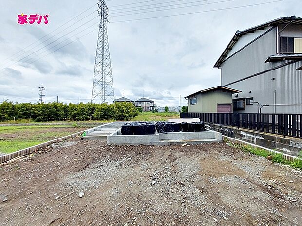 建築予定地です。ご見学希望のお客様につきましては同型同仕様の物件にご案内いたします