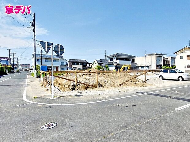 建築予定地です。ご見学希望のお客様につきましては同型同仕様の物件にご案内いたします