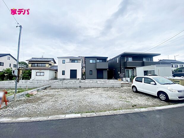 建築予定地です。ご見学希望のお客様につきましては同型同仕様の物件にご案内いたします