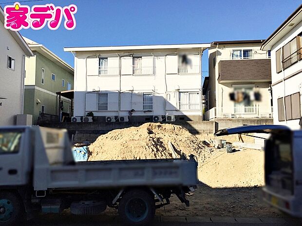 建築予定地です。ご見学希望のお客様につきましては同型同仕様の物件にご案内いたします