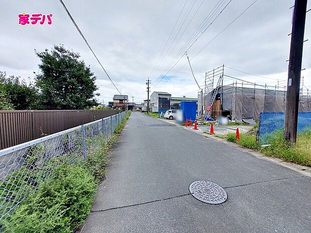 前面道路が広いので運転が苦手な方にも安心です