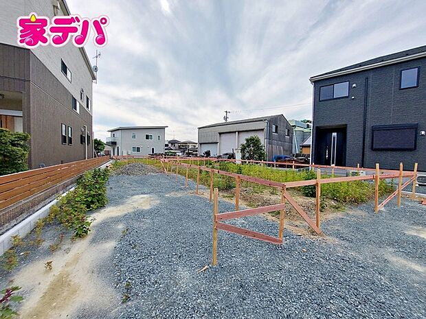 建築予定地です。ご見学希望のお客様につきましては同型同仕様の物件にご案内いたします
