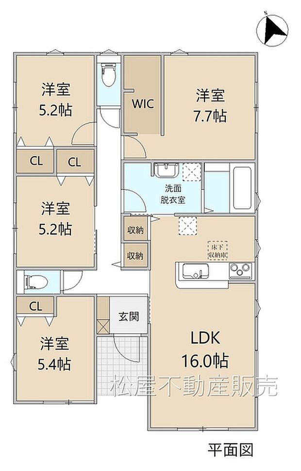 4LDK※図面と現況に相違ある場合には現況優先とします。