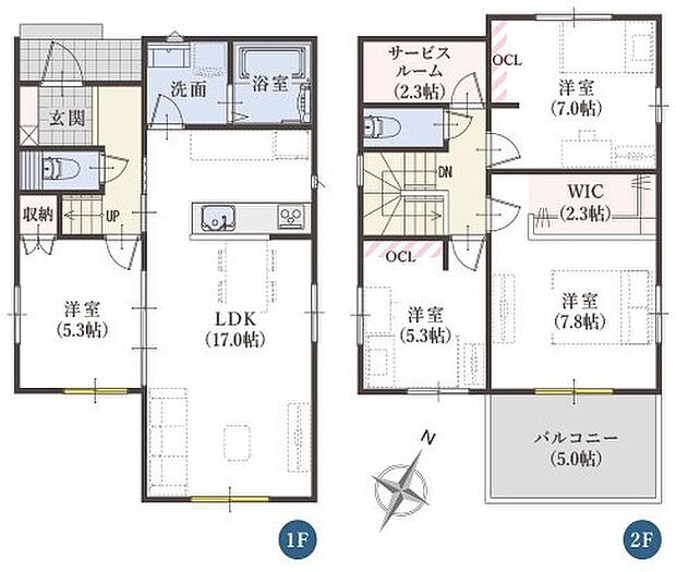 4SLDK ※図面と現況に相違ある場合には現況優先とします。