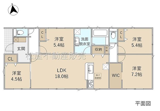 4LDK※図面と現況に相違ある場合には現況優先とします。
